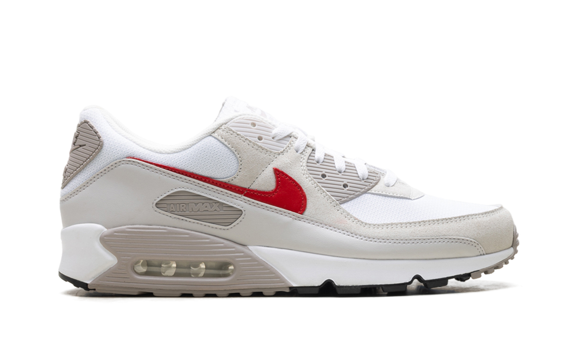 Air Max 90 "White College Grey Vast Grey University Red"