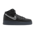 Nike Air Force 1 Mid PRM Black Metallic Silver