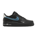 Nike Air Force 1 '07 Low Black Blue Lightning