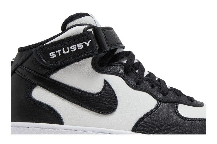 Nike Air Force 1 Mid Stussy Light Bone Black
