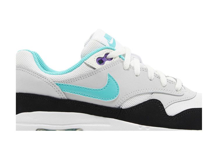 Nike Air Max 1 White Pure Platinum Court Purple Hyper Jade (GS)