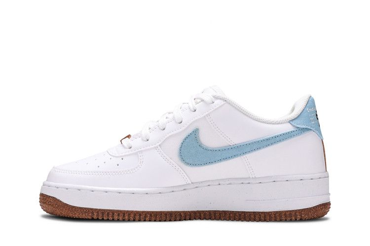 Nike Air Force 1 Low LV8 Indigo Canvas Cork White (GS)