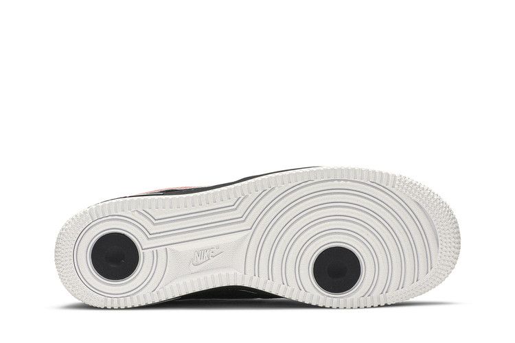 Nike Air Force 1 Low Schematic Black White Bright Crimson