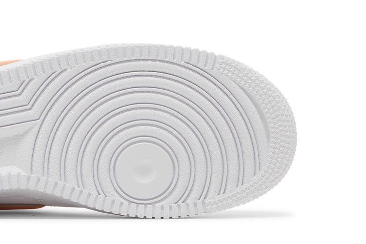 Nike Air Force 1 Low Oversized Swoosh White Orange Peel