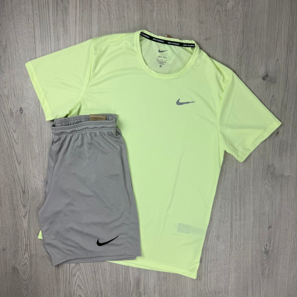 Nike 'Miler' Set - Venom/Pewter Grey