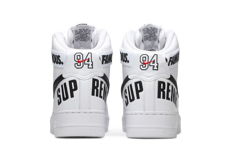 Nike Air Force 1 High Supreme World Famous White