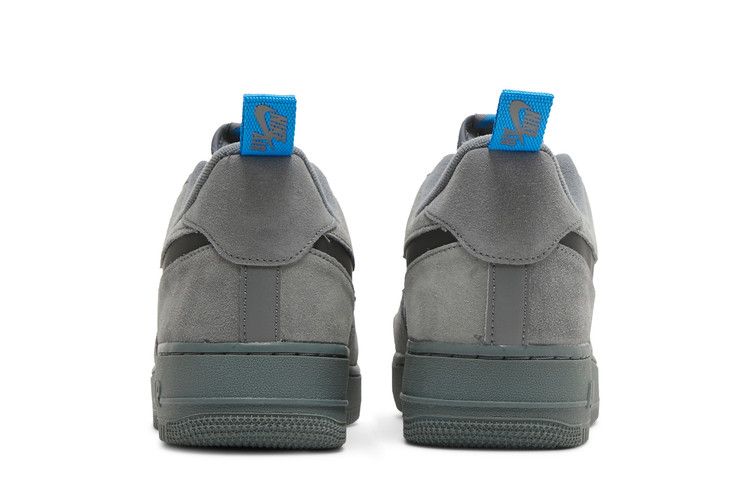 Nike Air Force 1 Low Cut Out Swoosh Grey