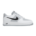 Nike Air Force 1 Low Cut-Out White Grey Black Swoosh