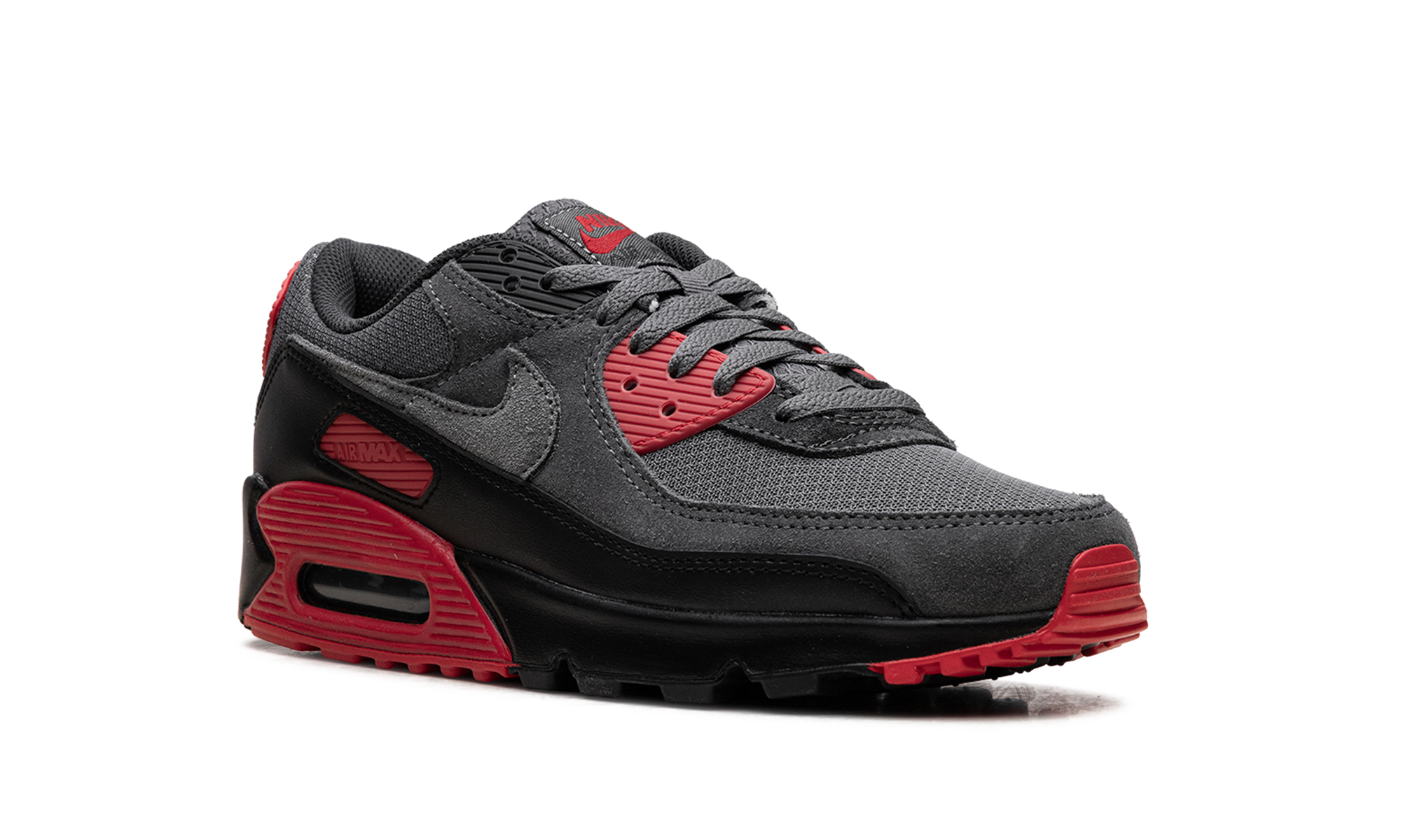 Air Max 90 "Smoke Grey Fire Red"