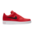 Nike Air Force 1 Low Cut Out Swoosh Red Black