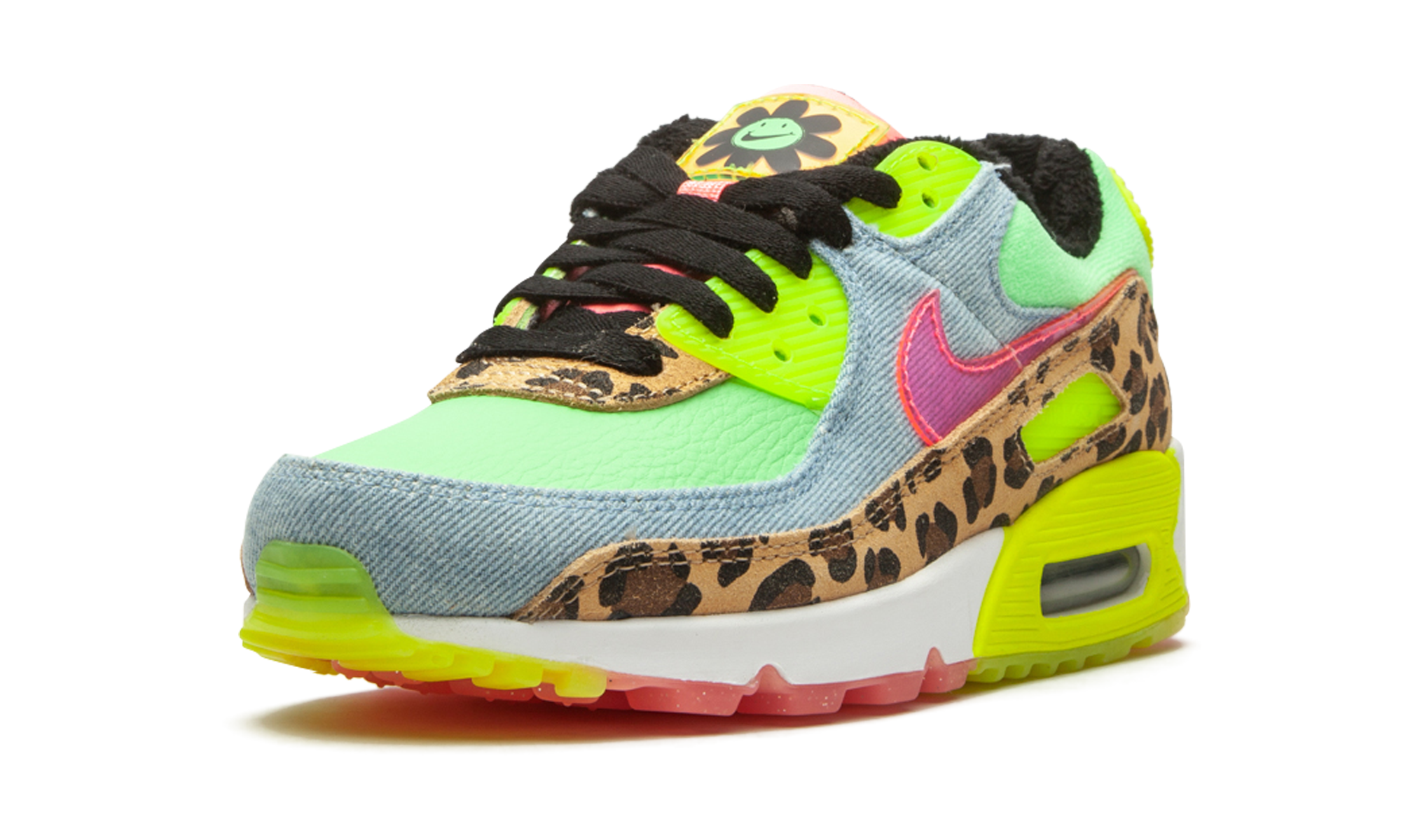 W Air Max 90 LX "Denim Leopard Print"