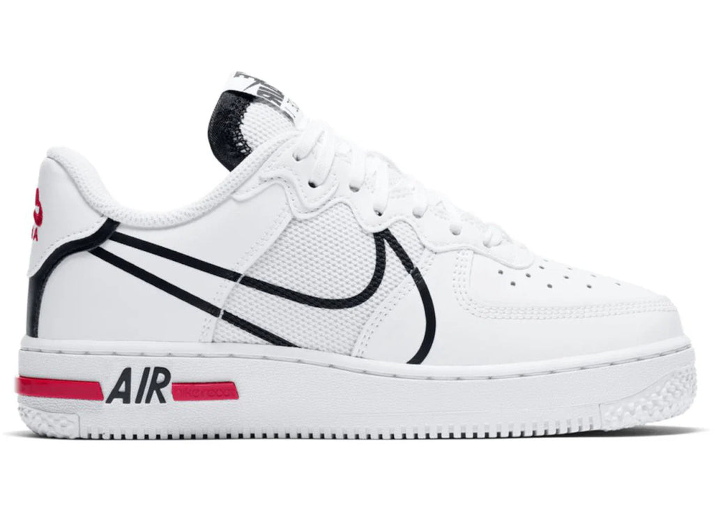 Nike Air Force 1 Low React D/MS/X White Black (GS)