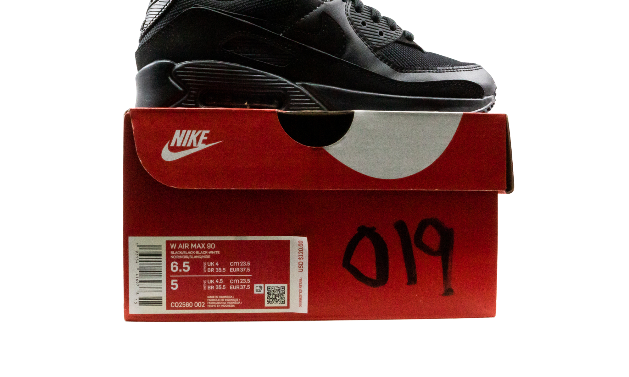 AIR MAX 90 WMNS "Triple Black"