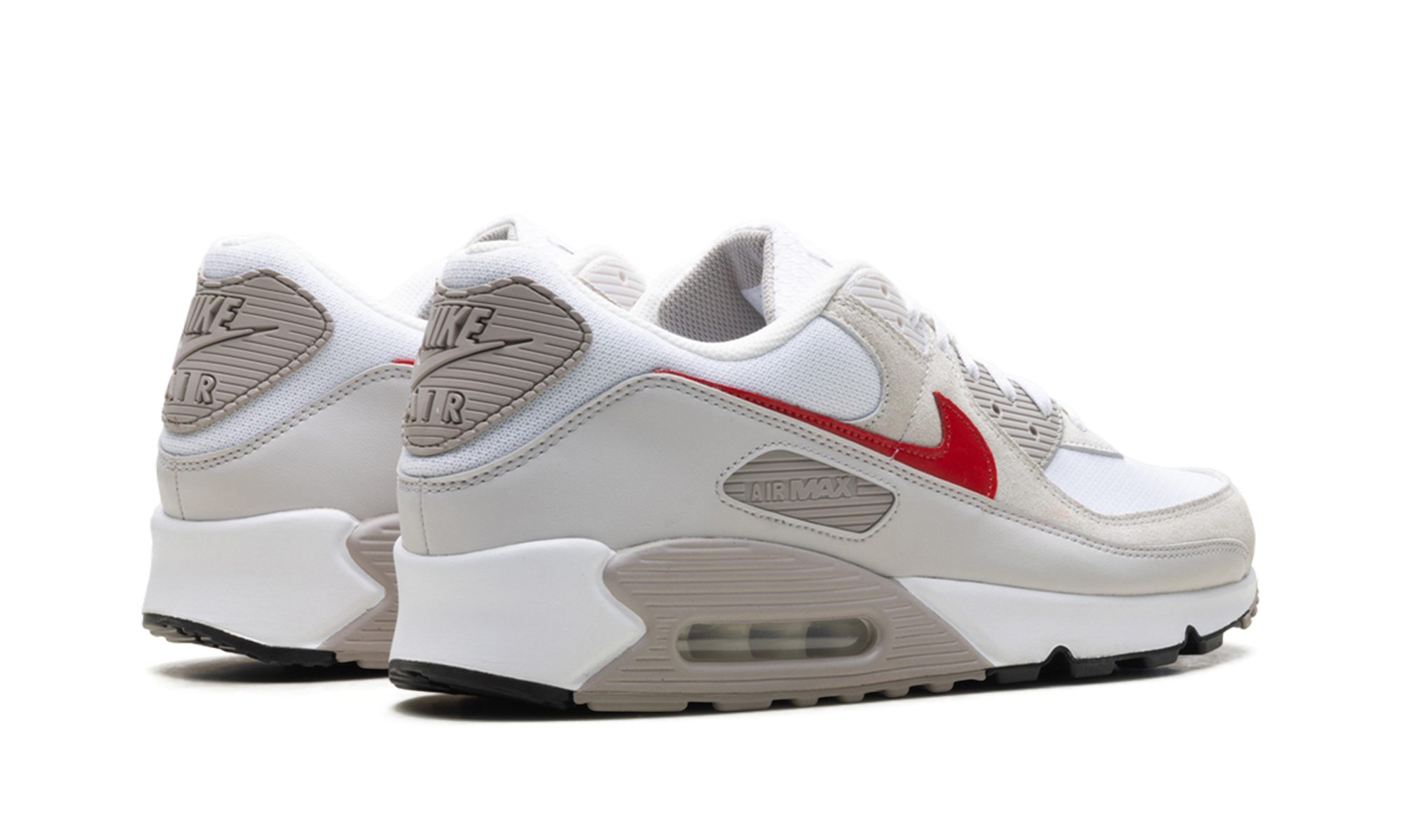 Air Max 90 "White College Grey Vast Grey University Red"
