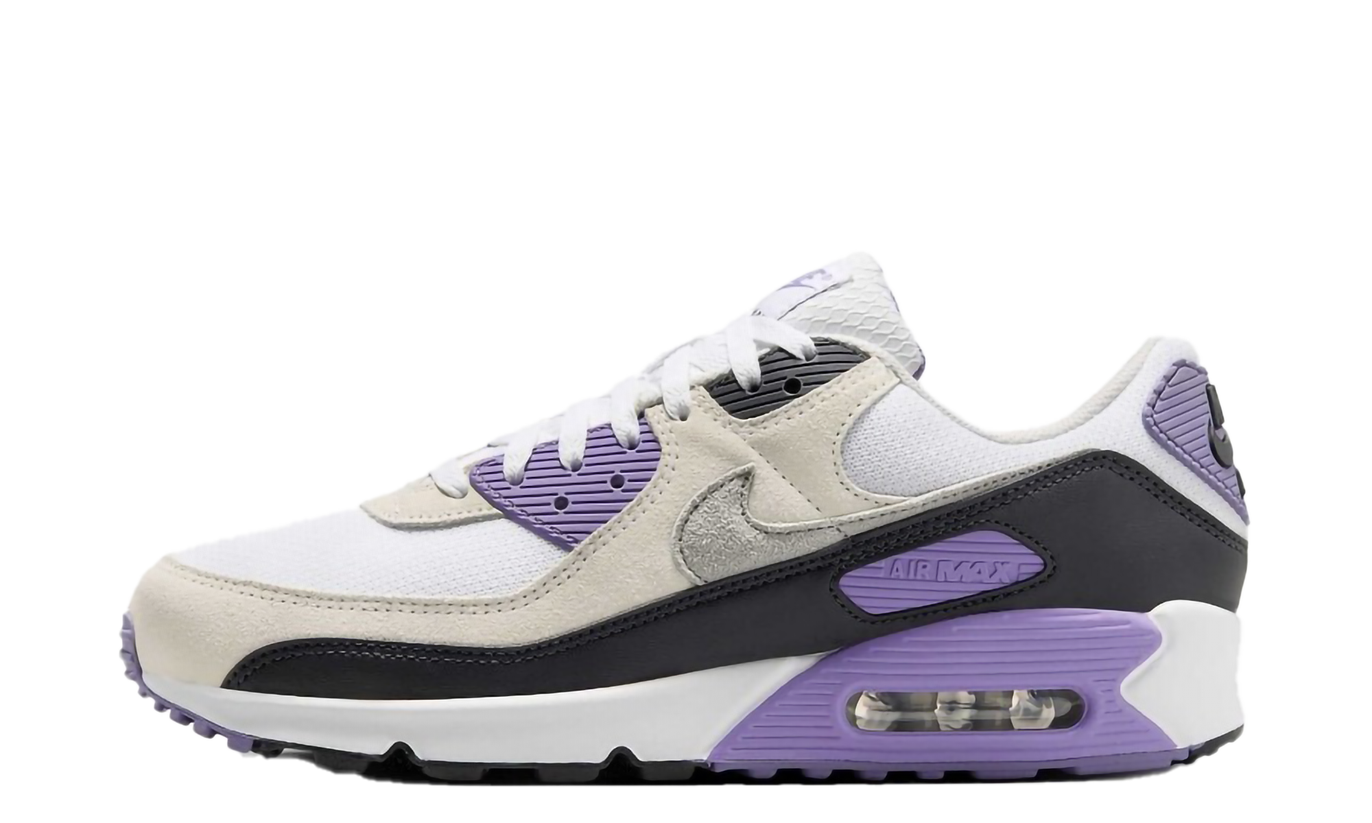 Air Max 90 "White Dusty Amethyst Photon Dust Light Smoke Grey"