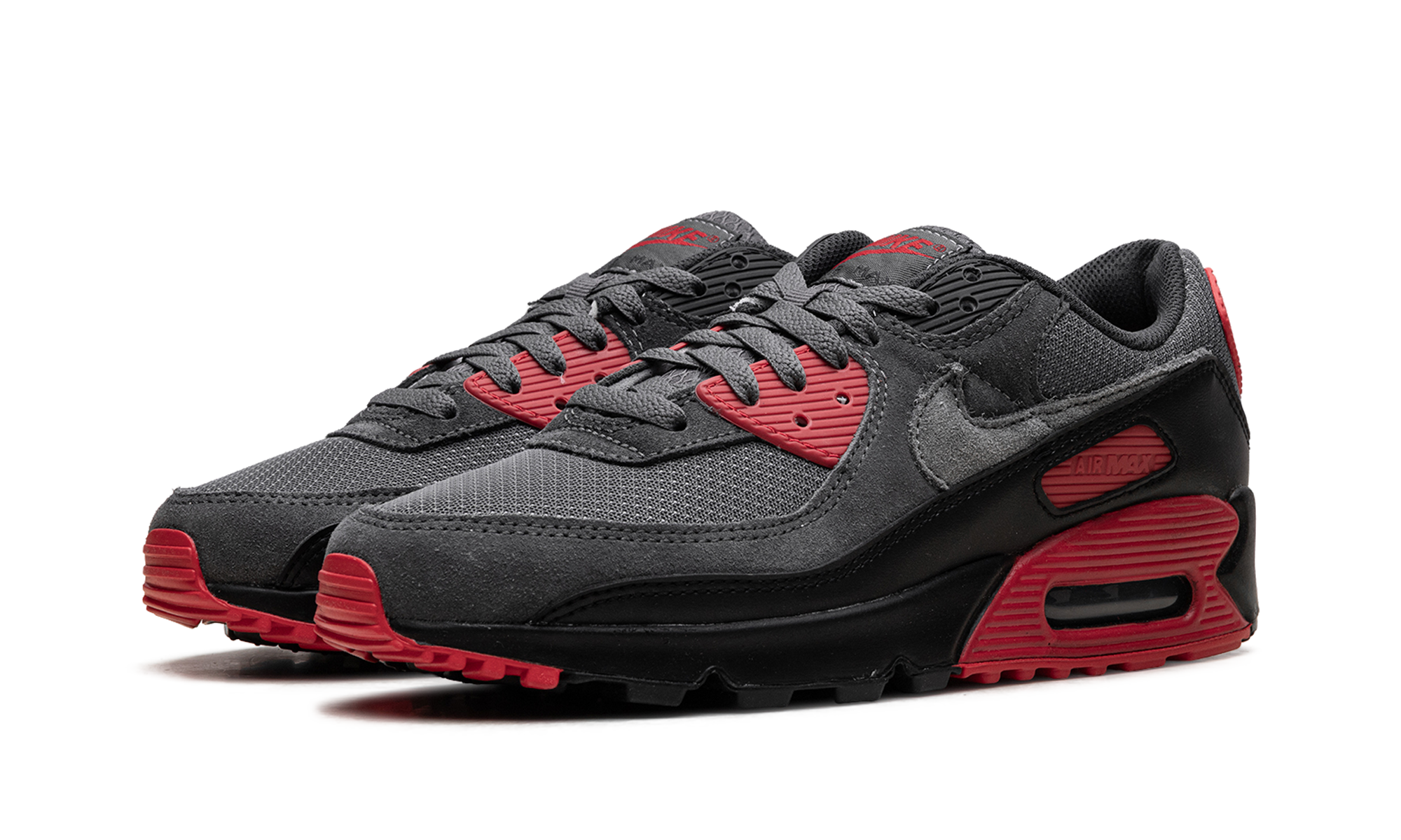 Air Max 90 "Smoke Grey Fire Red"